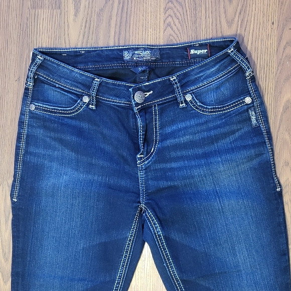 Women’s Silver Jeans Co. Suki High-Waist Super Skinny W30 L29 Stretch Denim A8 - Picture 4 of 11